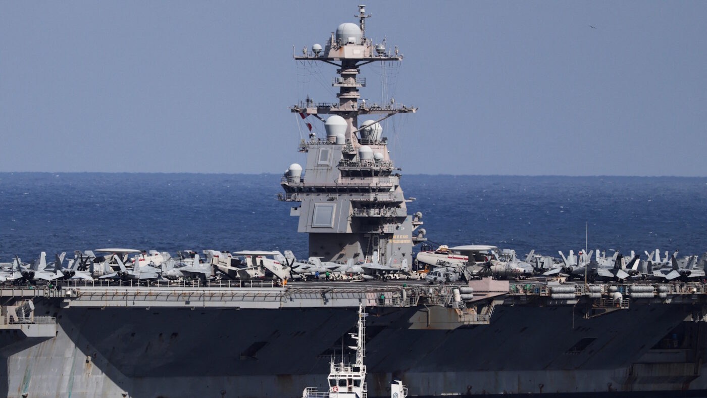 Το αεροπλανοφόρο USS Gerald R. Ford στη Σούδα