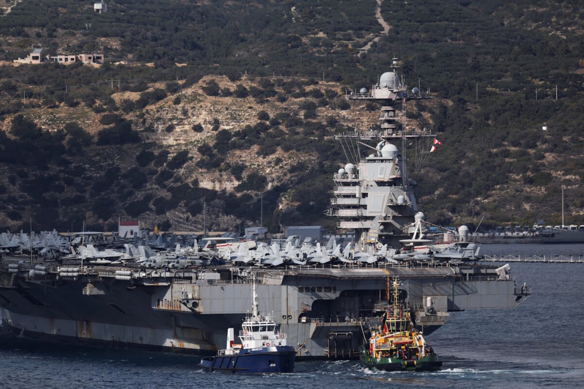 Το αεροπλανοφόρο USS Gerald R. Ford στη Σούδα