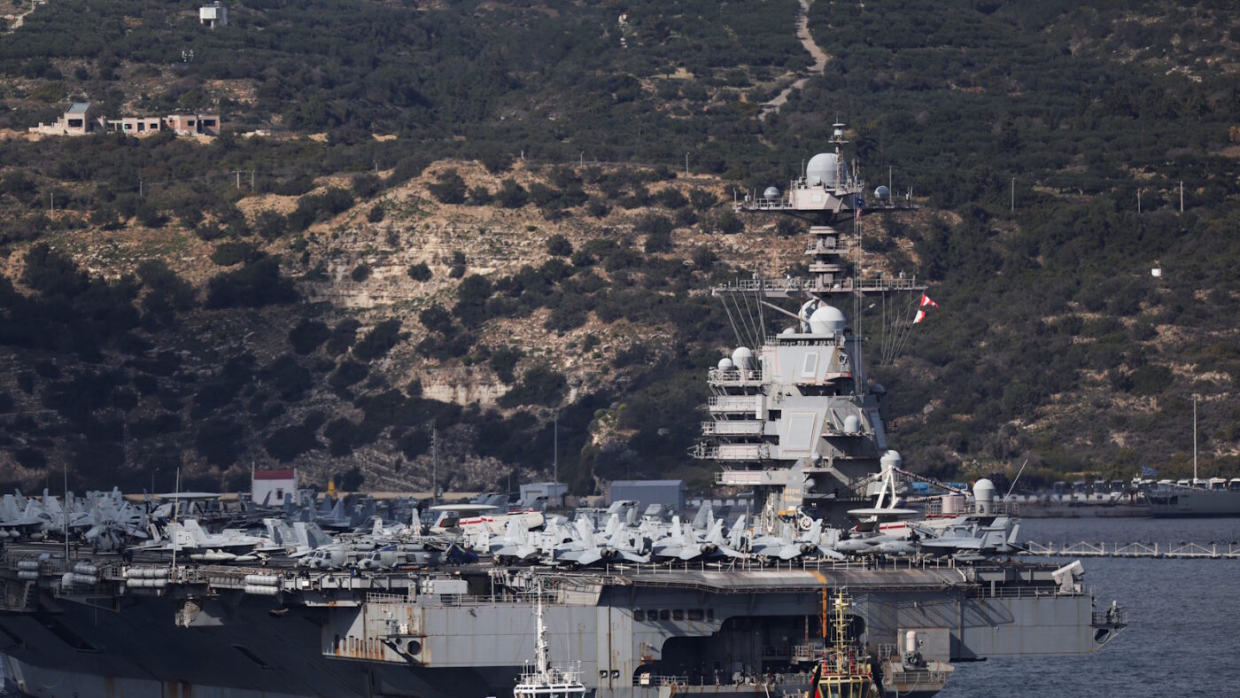 Το αεροπλανοφόρο USS Gerald R. Ford στη Σούδα