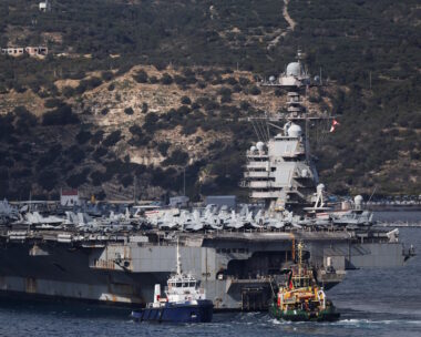 Το αεροπλανοφόρο USS Gerald R. Ford στη Σούδα