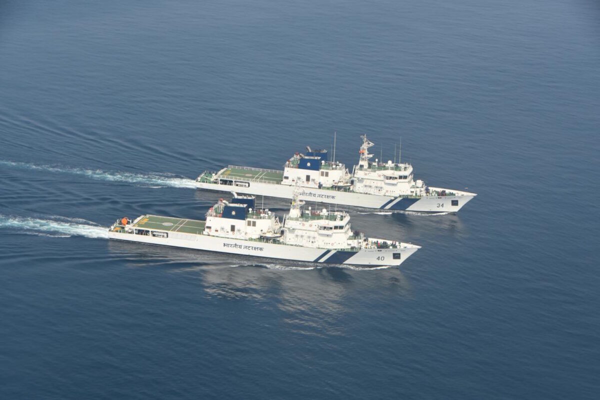 περιπολικά σκάφη της ινδικής ακτοφυλακής