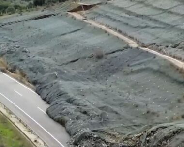 Κατολίσθηση στην Ιόνια Οδό