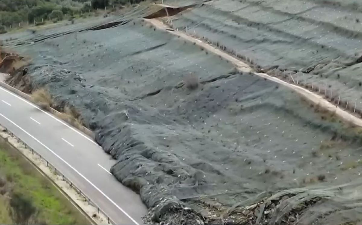 Κατολίσθηση στην Ιόνια Οδό