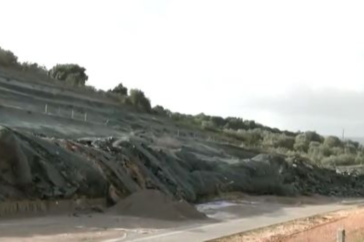 Κατολίσθηση στην Ιόνια Οδό