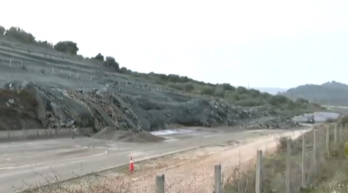 Κατολίσθηση στην Ιονία Οδό