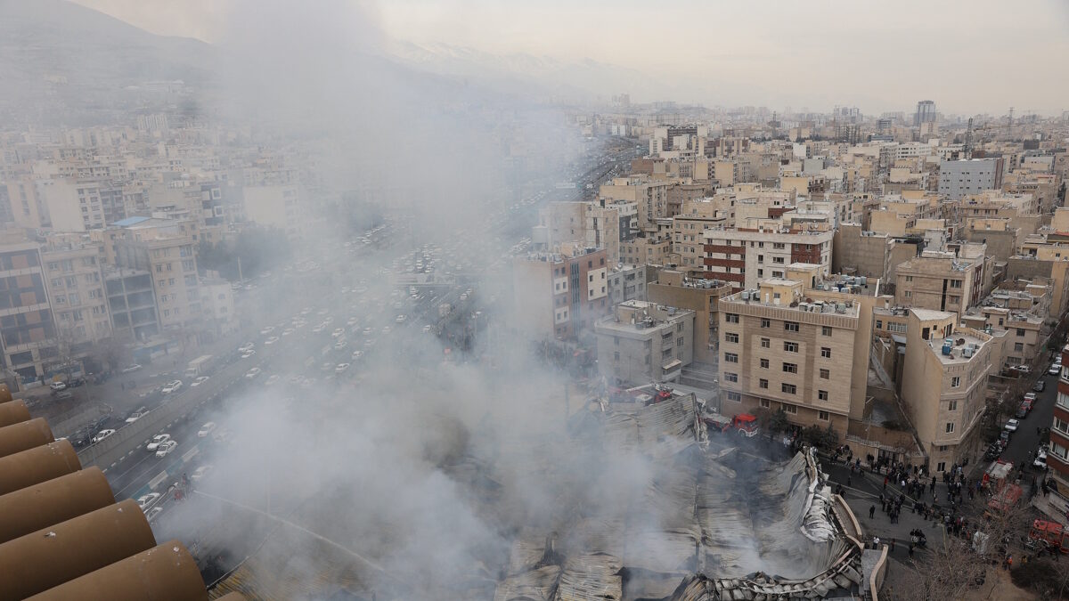 Η αγορά στην οποία ξέσπασε η φωτιά