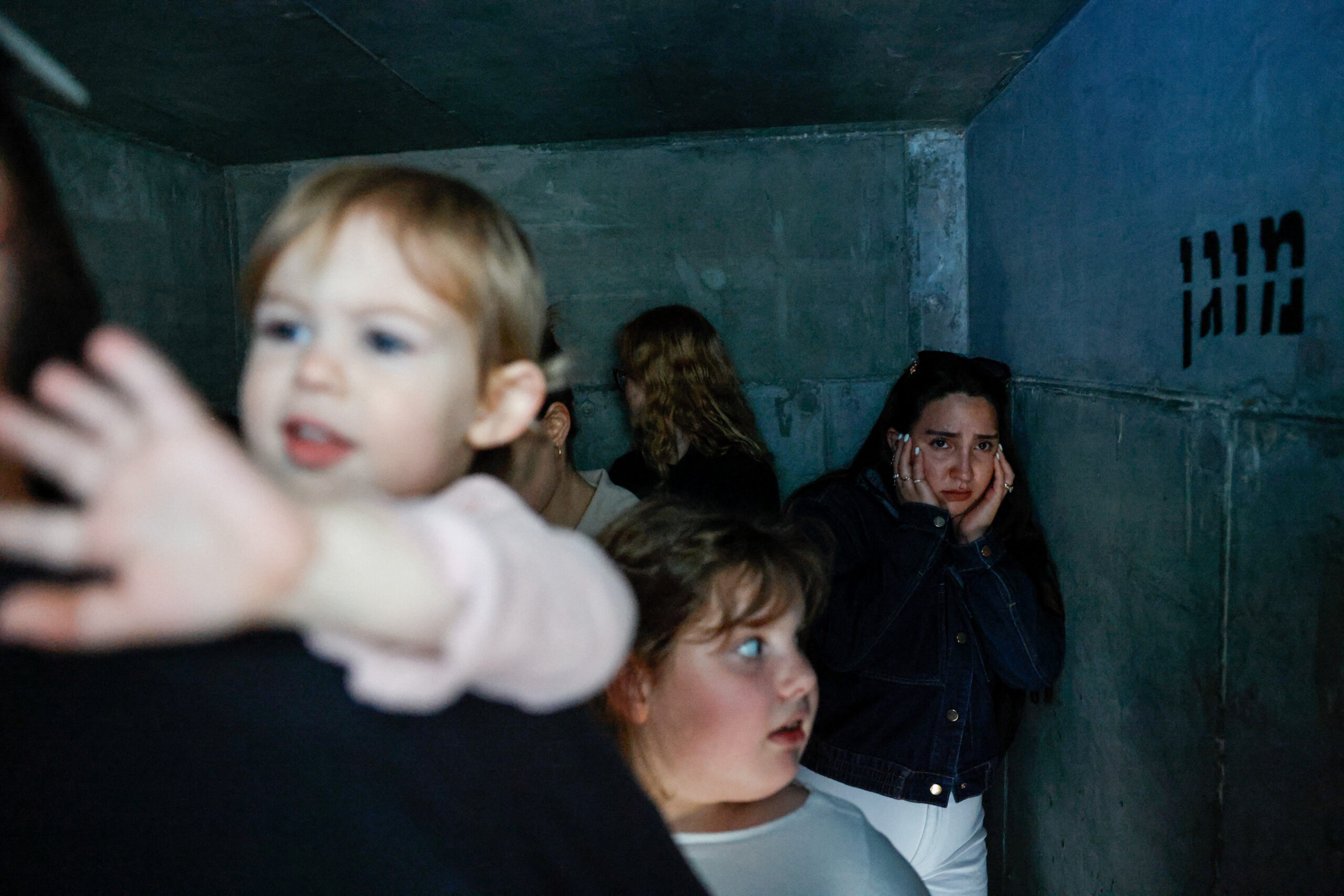 Israel and U.S. launch strikes on Iran People take shelter, after missiles were launched from Iran towards Israel, following Israel and U.S. strikes on Iran, in Ashkelon, Israel, February 28, 2026. REUTERS/Amir Cohen