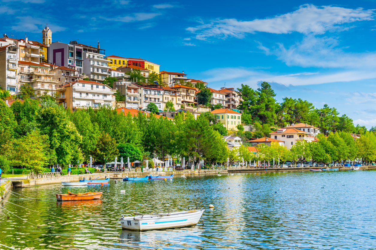 Waterfront of Kastoria, Greece