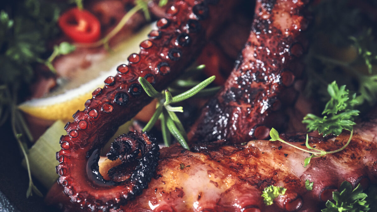 Χταπόδι στη λαδόκολλα