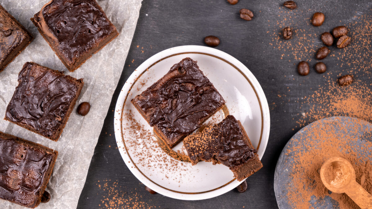 Μπράουνι με καφέ