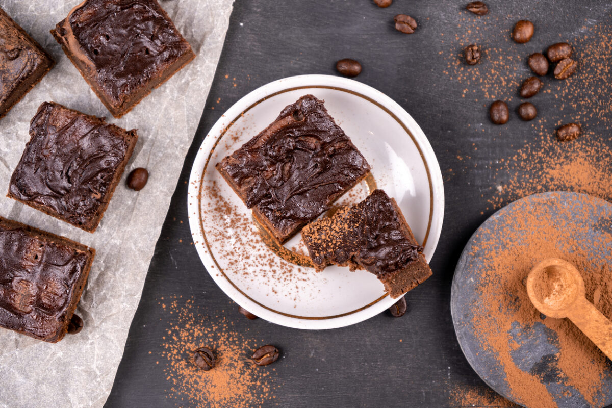 Μπράουνι με καφέ