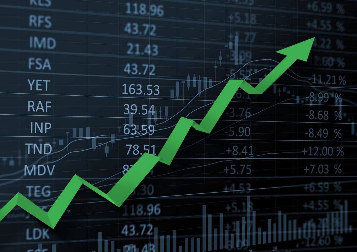 The growth of stock market quotes