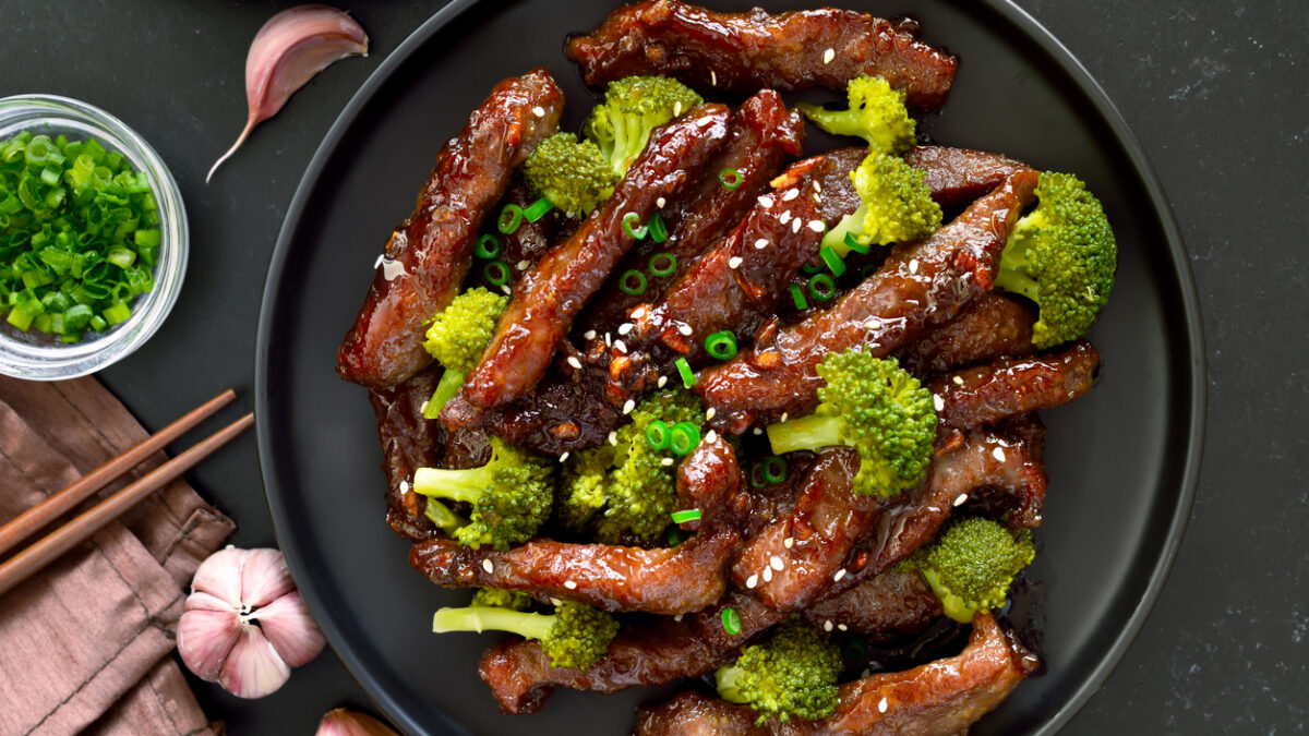 Μοσχάρι με μπρόκολο στο air fryer