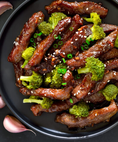 Μοσχάρι με μπρόκολο στο air fryer