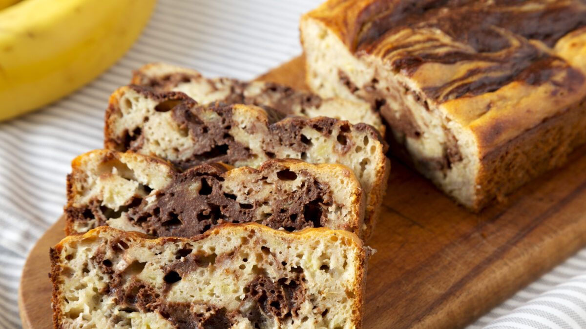 Banana bread με σοκολάτα