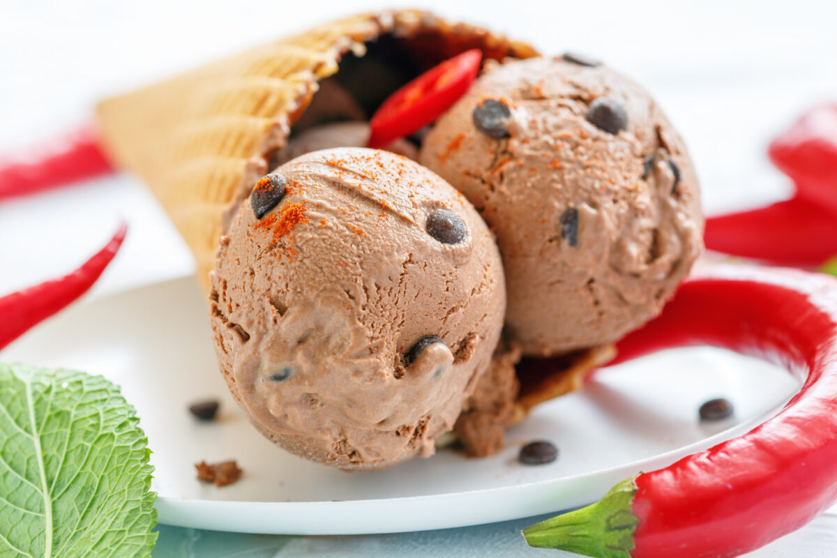 Παγωτό σοκολάτα - τσίλι