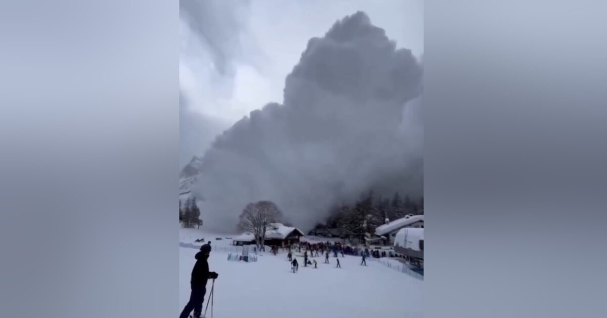 Εικόνες από τη χιονοστιβάδα