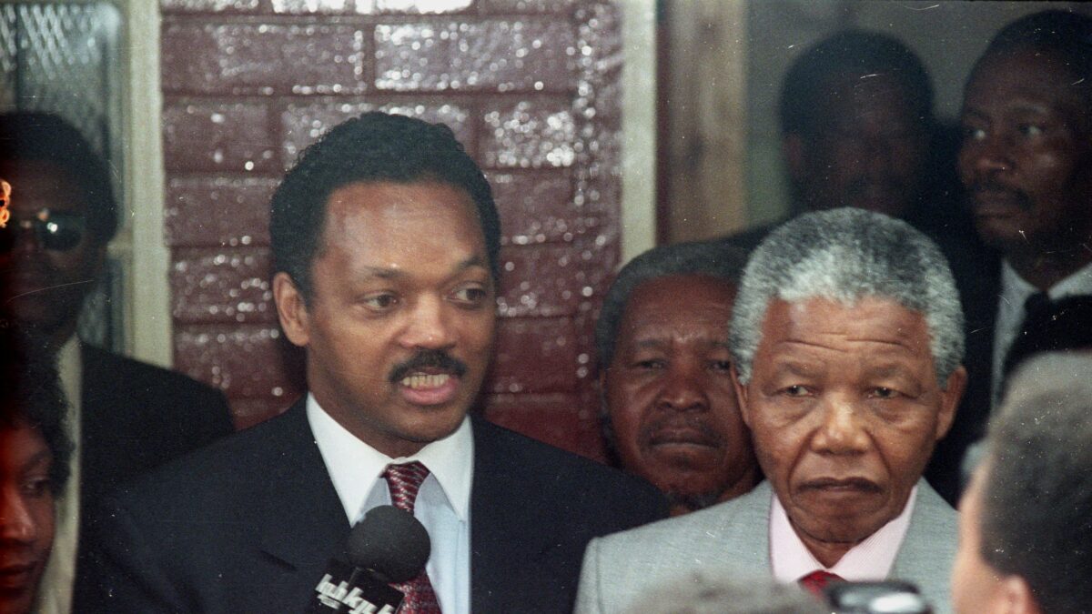 Ο Τζέσε Τζάκσον με τον Νέλσον Μαντέλα