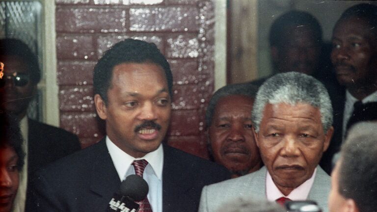 Ο Τζέσε Τζάκσον με τον Νέλσον Μαντέλα