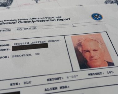 A document that was included in the U.S. Department of Justice release of the Jeffrey Epstein files is photographed Sunday, Feb. 1, 2026, shows the report when Epstein was taken into custody on July 6, 2019.