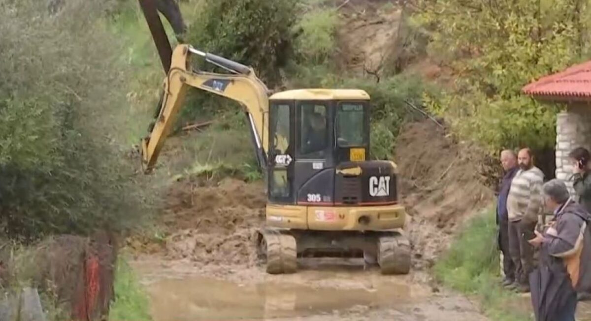 Κατολίσθηση στο Μαζαράκι Ηλείας