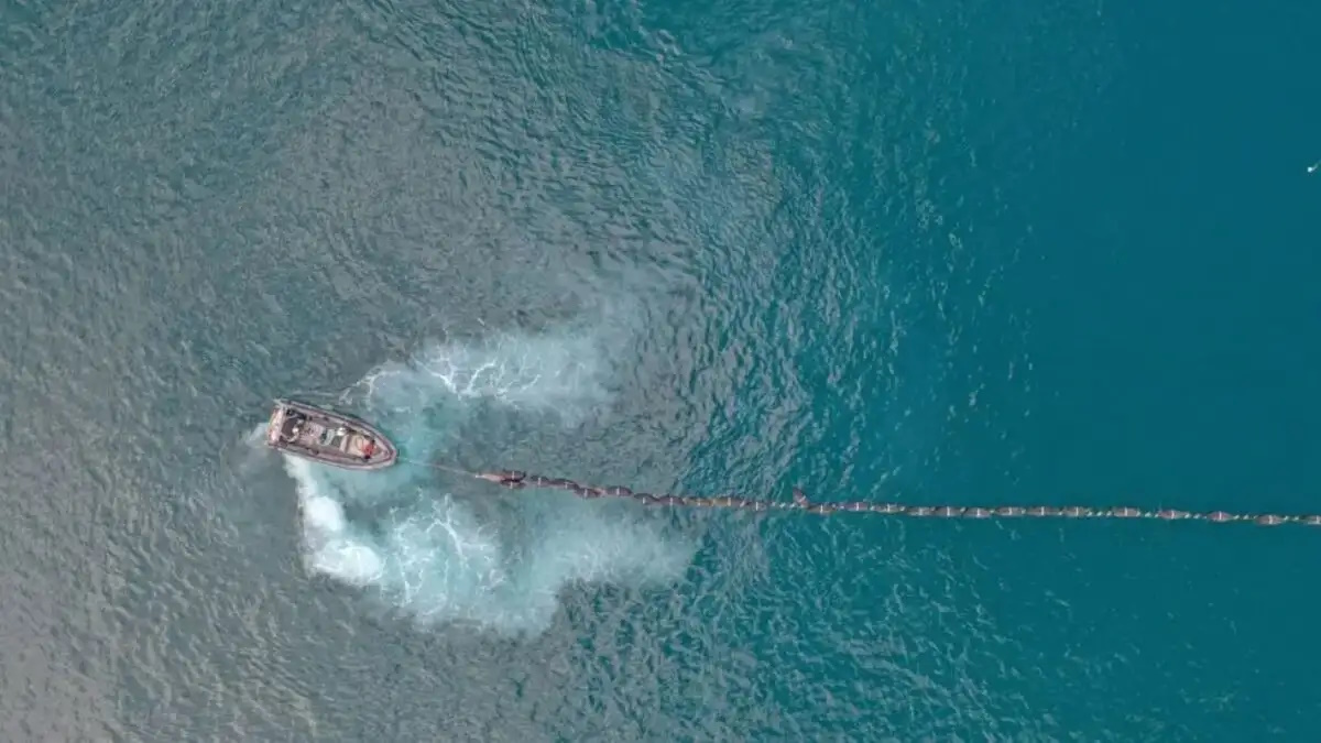 Στιγμιότυπο από εργασίες ηλεκτρικής διασύνδεσης (EUROKINISSI