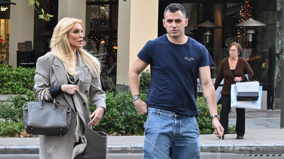 H Κατερίνα Καινούργιου και ο Παναγιώτης Κουτσουμπής