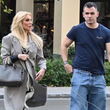 H Κατερίνα Καινούργιου και ο Παναγιώτης Κουτσουμπής