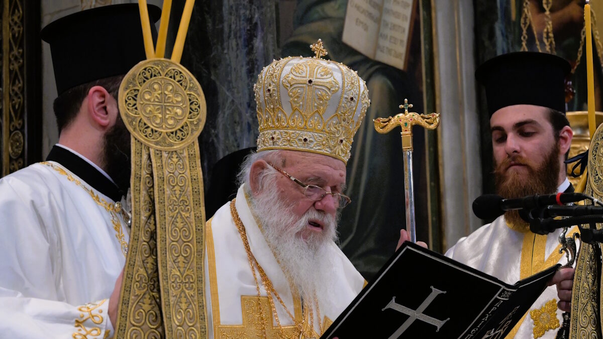 Θεία Λειτουργία στην Μητρόπολη Αθηνών για την Κυριακή της Ορθοδοξίας, χοροστατούντος του Αρχιεπισκόπου Αθηνών και πάσης Ελλάδος, κ.κ. Ιερωνύμου