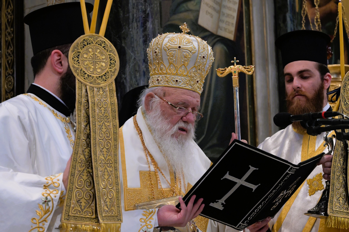 Θεία Λειτουργία στην Μητρόπολη Αθηνών για την Κυριακή της Ορθοδοξίας, χοροστατούντος του Αρχιεπισκόπου Αθηνών και πάσης Ελλάδος, κ.κ. Ιερωνύμου