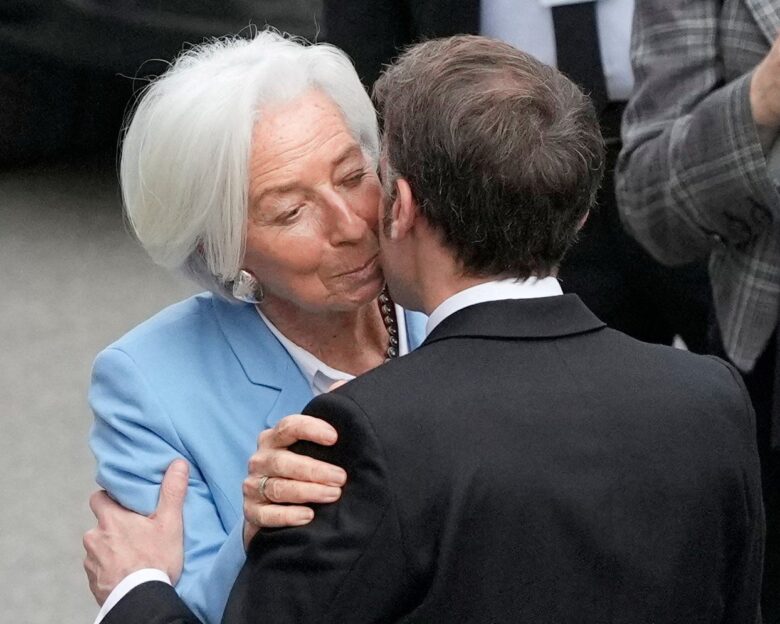 Η Λαγκάρντ με τον Μακρόν