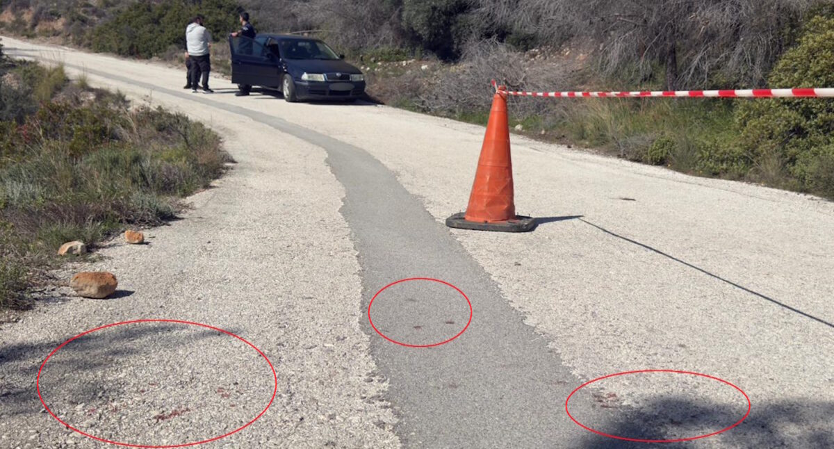 Ο δρόμος προς τον Προφήτη Ηλεία όπου εντοπίστηκαν κηλίδες αίματος