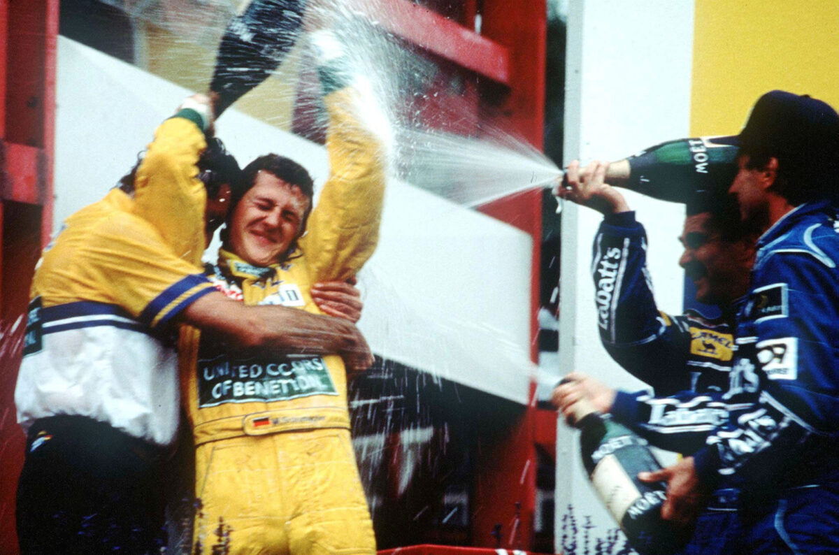 SPA-FRANCORCHAMPS, BELGIUM - AUGUST 30: GP VON BELGIEN 1992, Spa; SIEGER Michael SCHUMACHER
