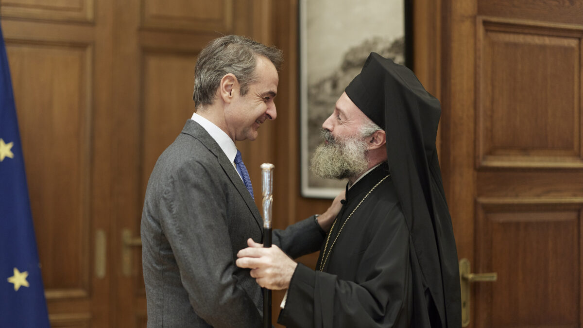 Μητσοτάκης και Αρχιεπίσκοπος Αυστραλίας Μακάριος