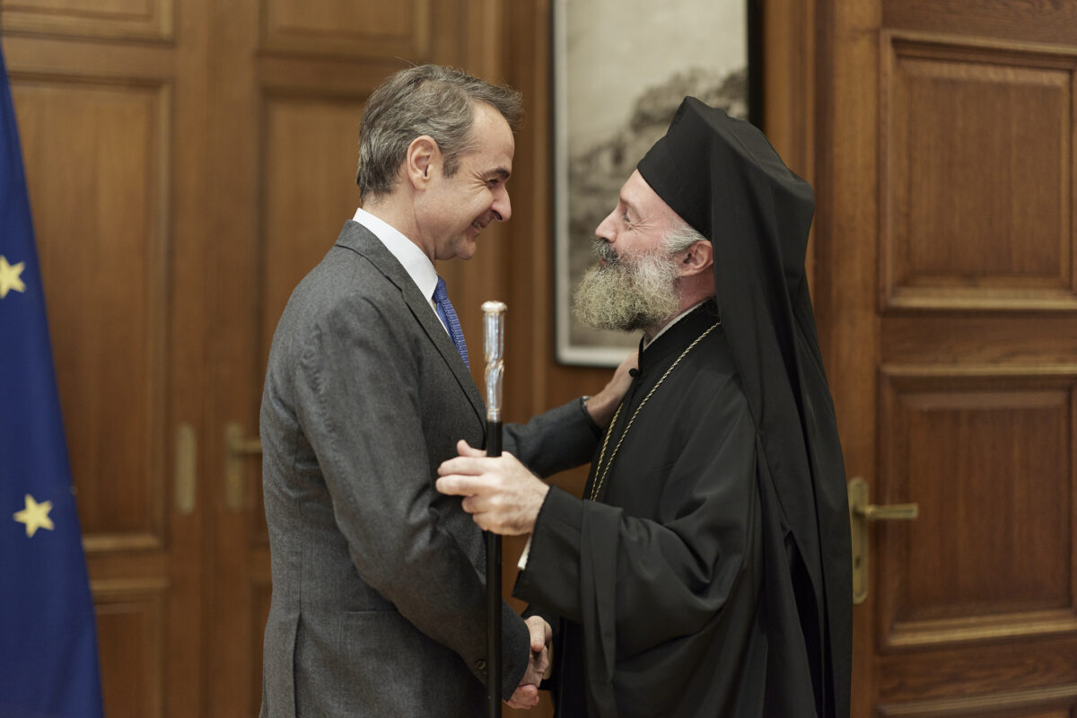 Μητσοτάκης και Αρχιεπίσκοπος Αυστραλίας Μακάριος