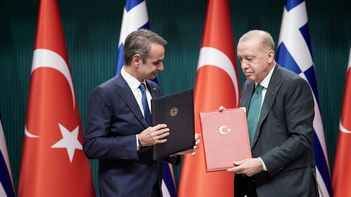 Κυριάκος Μητσοτάκης και Ρετζέπ Ταγίπ Ερντογάν