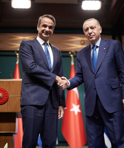 Κυριάκος Μητσοτάκης και Ρετζέπ Ταγίπ Ερντογάν