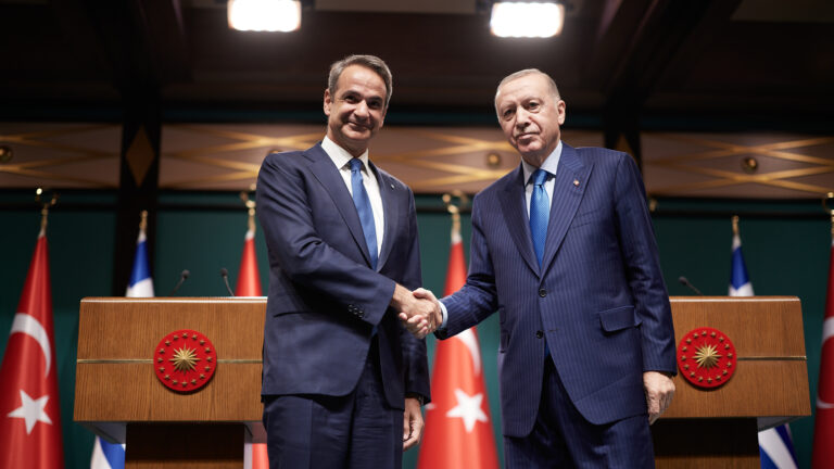 Κυριάκος Μητσοτάκης και Ρετζέπ Ταγίπ Ερντογάν
