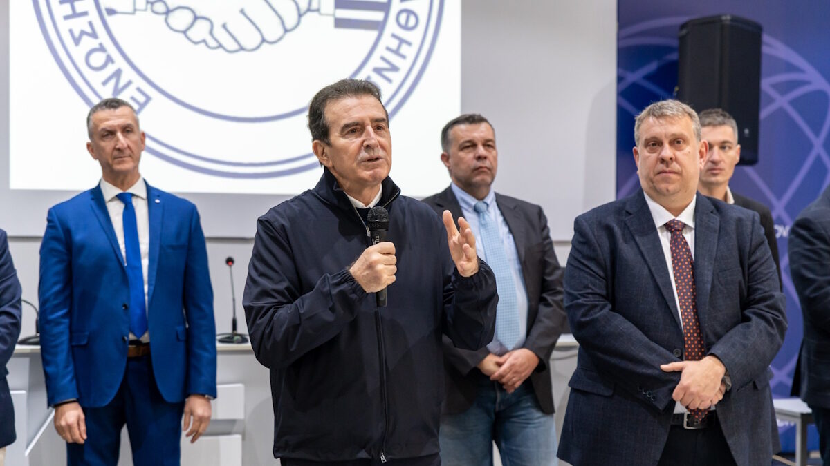 Ο υπουργός Προστασίας του Πολίτη, Μιχάλης Χρυσοχοΐδης στην ετήσια εκδήλωση της Ένωσης Αστυνομικών Υπαλλήλων Αττικής