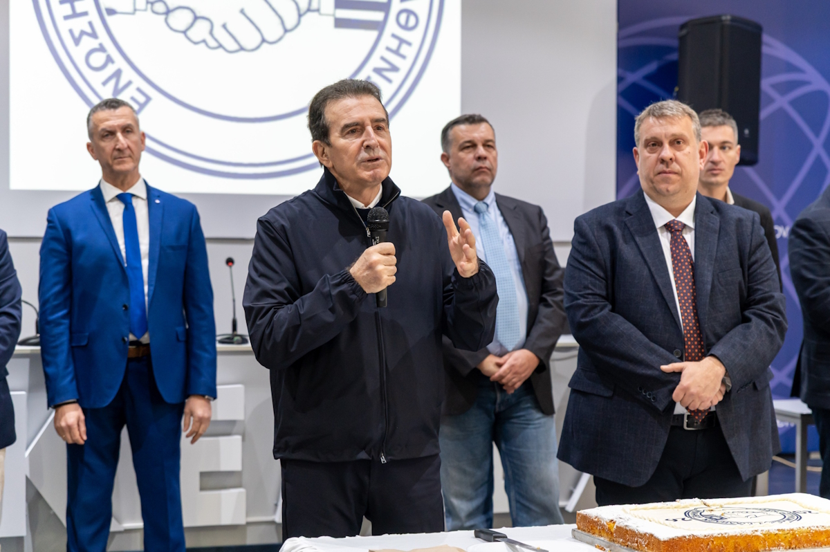 Ο υπουργός Προστασίας του Πολίτη, Μιχάλης Χρυσοχοΐδης στην ετήσια εκδήλωση της Ένωσης Αστυνομικών Υπαλλήλων Αττικής