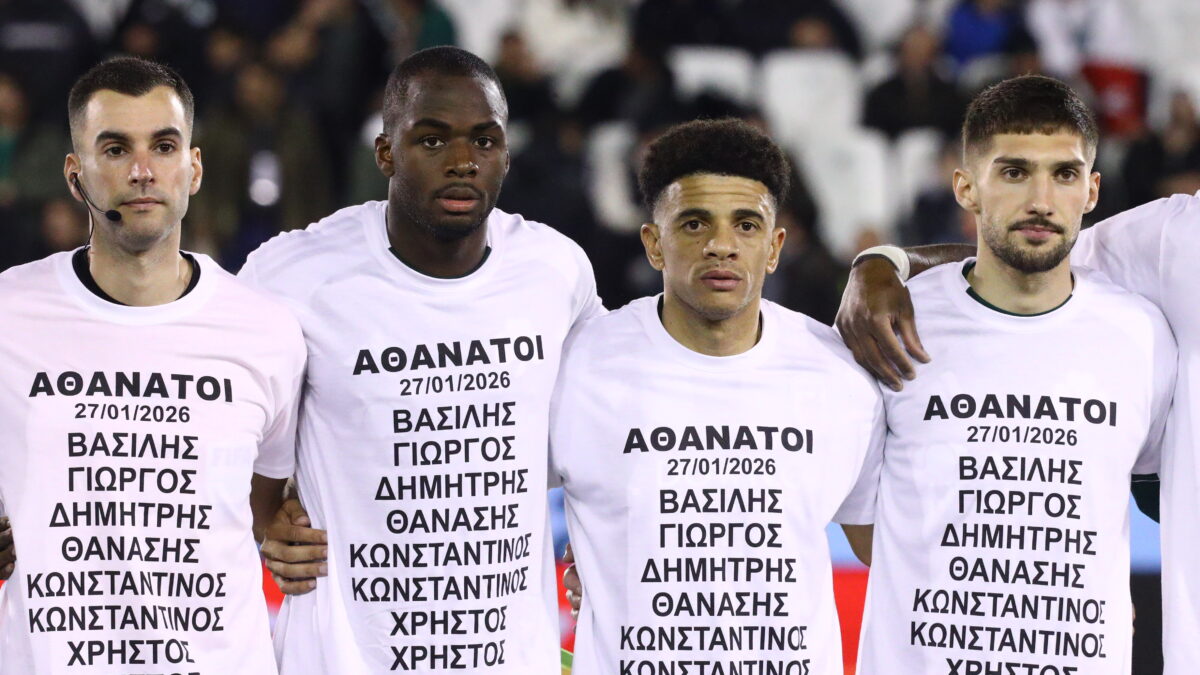 Οι παίκτες του Παναθηναϊκού και του ΠΑΟΚ