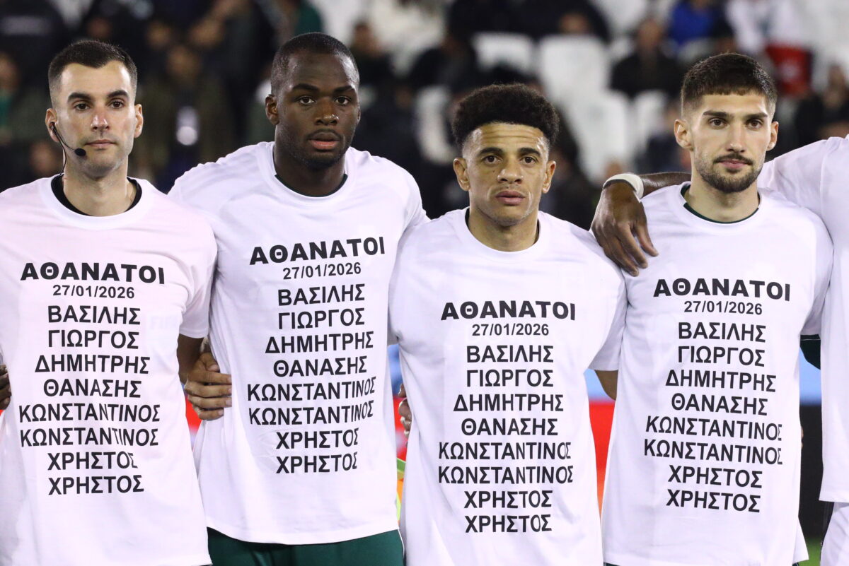 Οι παίκτες του Παναθηναϊκού και του ΠΑΟΚ