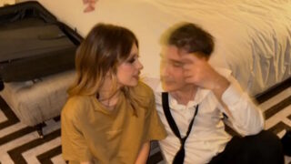 Ο Χριστόφορος Παπακαλιάτης και η Κλέλια Ανδριολάτου