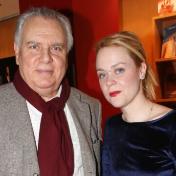 Η Λένα Παπαληγούρα με τον πατέρα της, Αναστάσιο Παπαληγούρα