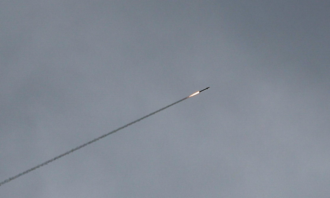 Israel and U.S. launch strikes on Iran An air defense system operates as missiles are launched towards Israel from Iran, after Israel and the U.S. launched strikes on Iran, in Jerusalem, February 28, 2026. REUTERS/Ronen Zvulun