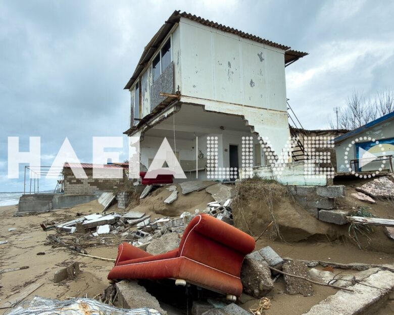 Κακοκαιρία: Ανεμοστρόβιλος ξερίζωσε στέγαστρα και έσπασε τζαμαρίες στον Πύργο – Κατολισθήσεις σε Παλαιοκαστρίτσα και Πρέβεζα