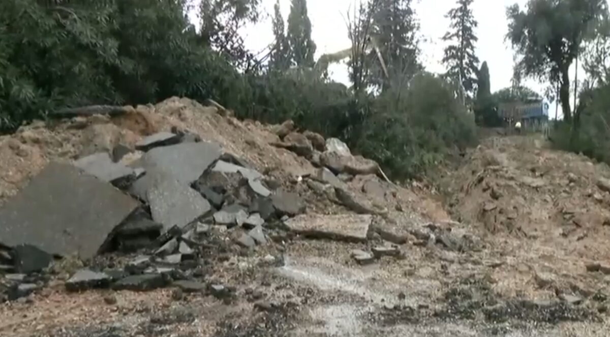 Κατολίσθηση στον Μύτικα Πρέβεζας