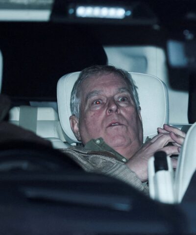 Andrew Mountbatten Windsor, younger brother of Britain’s King Charles, formerly known as Prince Andrew, leaves Aylsham Police Station on a vehicle, on the day he was arrested on suspicion of misconduct in public office, after the U.S. Justice Department released more records tied to the late financier and convicted sex offender Jeffrey Epstein, in Aylsham, Britain, February 19, 2026. REUTERS