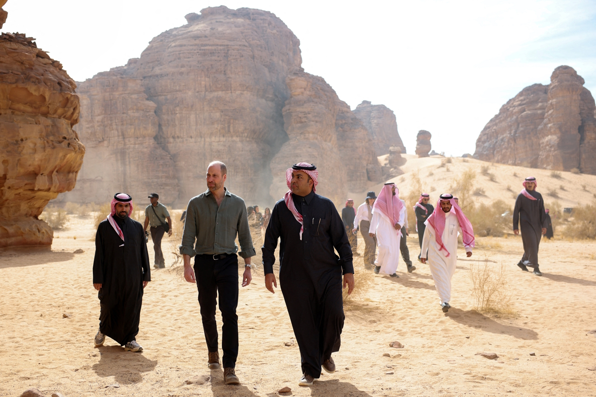 Ο Γουίλιαμ στα Dancing Rocks, δύο κύριους πύργους από ψαμμίτη