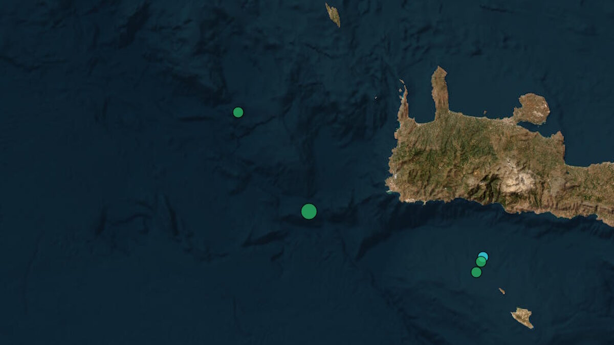 Σεισμός 4,8 Ρίχτερ ανοιχτά της Παλαιοχώρας Χανίων
